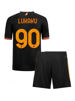 Billige AS Roma Romelu Lukaku #90 Tredjedraktsett Barn 2023-24 Kortermet (+ Korte bukser)